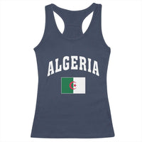 Classic Algeria Varsity Athletic Style Racerback Tank Top Proud Patriotic Algerian Flag