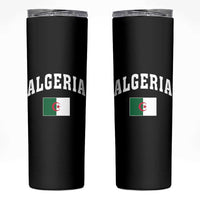 Classic Algeria Varsity Athletic Style Skinny Tumbler Proud Patriotic Algerian Flag