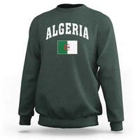 Classic Algeria Varsity Athletic Style Sweatshirt Proud Patriotic Algerian Flag