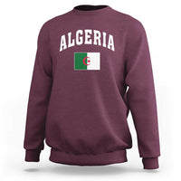 Classic Algeria Varsity Athletic Style Sweatshirt Proud Patriotic Algerian Flag