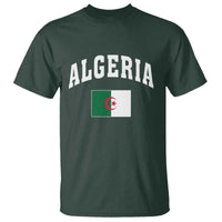 Classic Algeria Varsity Athletic Style T Shirt Proud Patriotic Algerian Flag