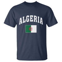 Classic Algeria Varsity Athletic Style T Shirt Proud Patriotic Algerian Flag