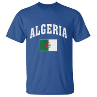 Classic Algeria Varsity Athletic Style T Shirt Proud Patriotic Algerian Flag