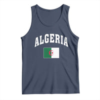 Classic Algeria Varsity Athletic Style Tank Top Proud Patriotic Algerian Flag