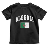 Classic Algeria Varsity Athletic Style Toddler T Shirt Proud Patriotic Algerian Flag