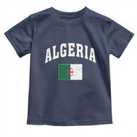 Classic Algeria Varsity Athletic Style Toddler T Shirt Proud Patriotic Algerian Flag