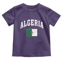 Classic Algeria Varsity Athletic Style Toddler T Shirt Proud Patriotic Algerian Flag
