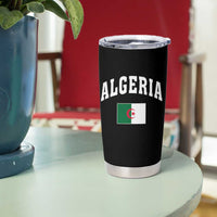 Classic Algeria Varsity Athletic Style Tumbler Cup Proud Patriotic Algerian Flag
