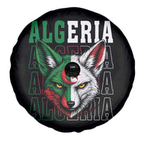 Algerian Fennec Fox Face Algeria National Flag Graphic Spare Tire Cover Proud North African Desert Animal
