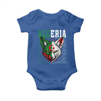 Algerian Fennec Fox Face Algeria National Flag Graphic Baby Onesie Proud North African Desert Animal