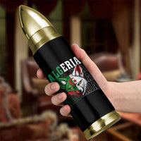 Algerian Fennec Fox Face Algeria National Flag Graphic Bullet Tumbler Proud North African Desert Animal