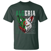Algerian Fennec Fox Face Algeria National Flag Graphic T Shirt Proud North African Desert Animal