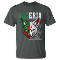 Algerian Fennec Fox Face Algeria National Flag Graphic T Shirt Proud North African Desert Animal