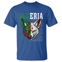Algerian Fennec Fox Face Algeria National Flag Graphic T Shirt Proud North African Desert Animal