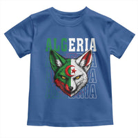 Algerian Fennec Fox Face Algeria National Flag Graphic Toddler T Shirt Proud North African Desert Animal