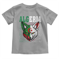 Algerian Fennec Fox Face Algeria National Flag Graphic Toddler T Shirt Proud North African Desert Animal
