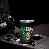 Algerian Fennec Fox Face Algeria National Flag Graphic Tumbler Cup Proud North African Desert Animal