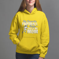 Football Mom Hoodie My Favorite Football Player Calls Me Mom - Wonder Print Shop