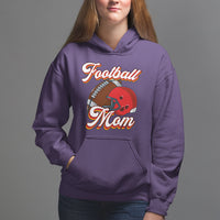 Football Mom Hoodie Women Game Day Sunday Funday Rugby Helmet - Wonder Print Shop