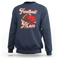Football Mom Sweatshirt Women Game Day Sunday Funday Rugby Helmet - Wonder Print Shop