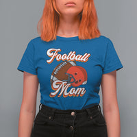 Football Mom T Shirt For Women Women Game Day Sunday Funday Rugby Helmet - Wonder Print Shop