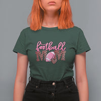 Football Mom T Shirt For Women Leopard Women Game Day Sunday Funday Rugby - Wonder Print Shop