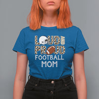 Football Mom T Shirt For Women Loud And Proud Football Mom Rugby Helmet - Wonder Print Shop