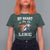 Football Mom T Shirt For Women My Heart Is On That Line Rugby Player - Wonder Print Shop
