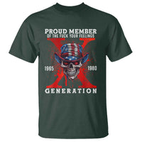 X Generation Skull T Shirt Proud Member Of The F Your Feelings Gen X 1965 1980 - Wonder Print Shop