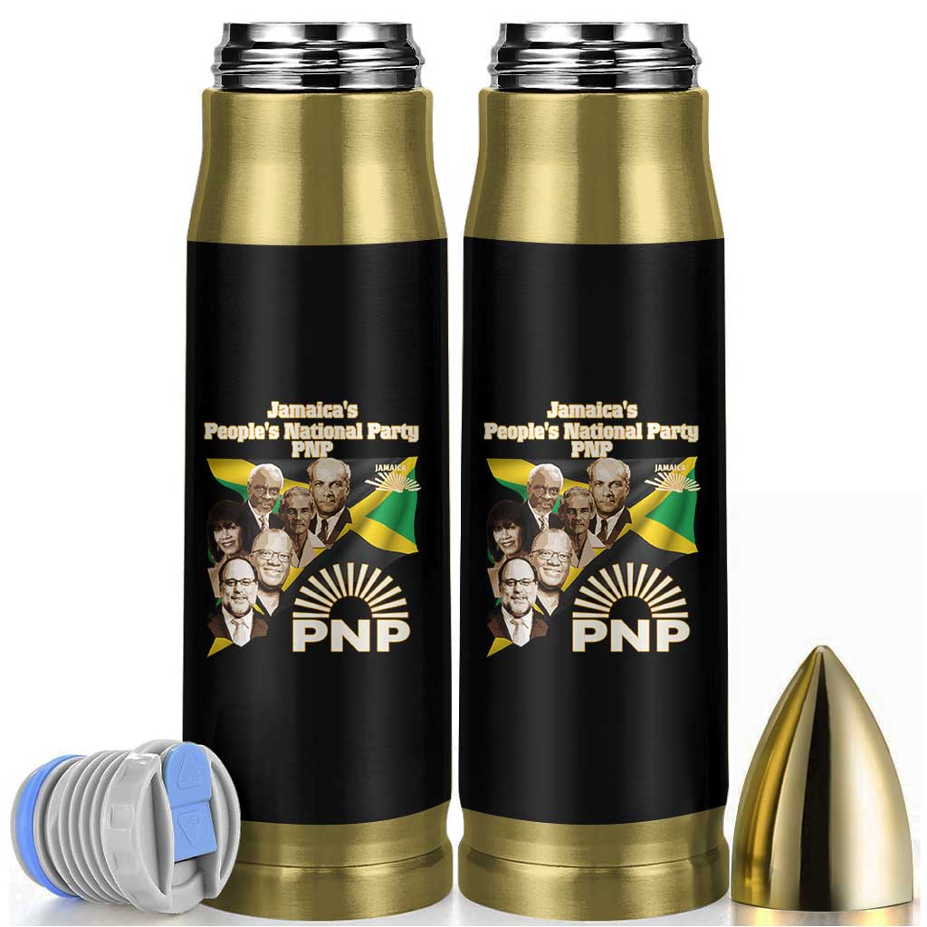 Jamaica People's National Party PNP Supporter Bullet Tumbler Patriotic Political Leaders Tribute Jamaican Flag - Wonder Print Shop