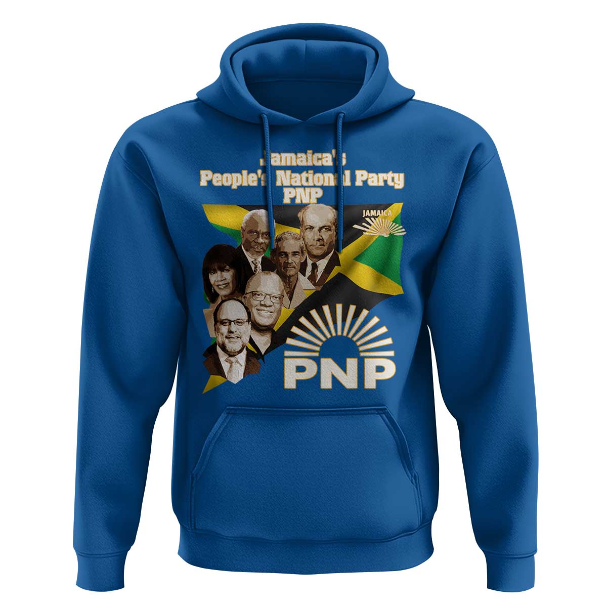 Jamaica People's National Party PNP Supporter Hoodie Patriotic Political Leaders Tribute Jamaican Flag - Wonder Print Shop