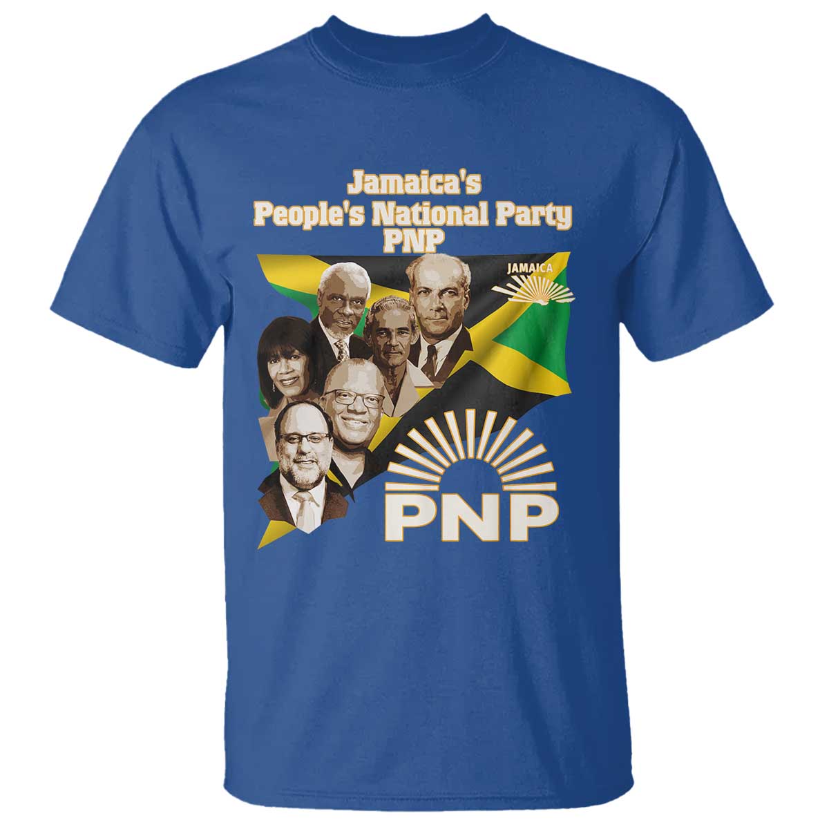Jamaica People's National Party PNP Supporter T Shirt Patriotic Political Leaders Tribute Jamaican Flag - Wonder Print Shop