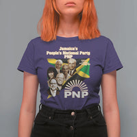 Jamaica People's National Party PNP Supporter T Shirt For Women Patriotic Political Leaders Tribute Jamaican Flag - Wonder Print Shop
