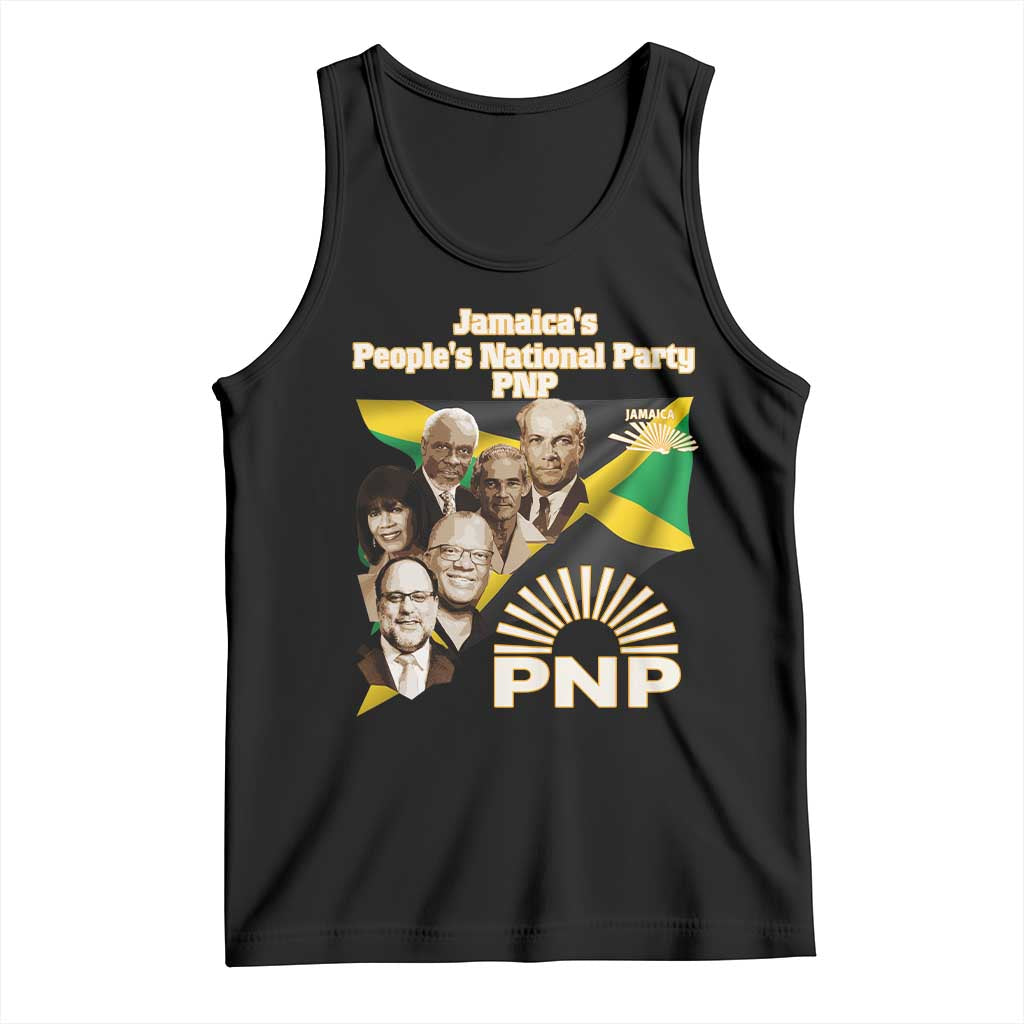Jamaica People's National Party PNP Supporter Tank Top Patriotic Political Leaders Tribute Jamaican Flag - Wonder Print Shop