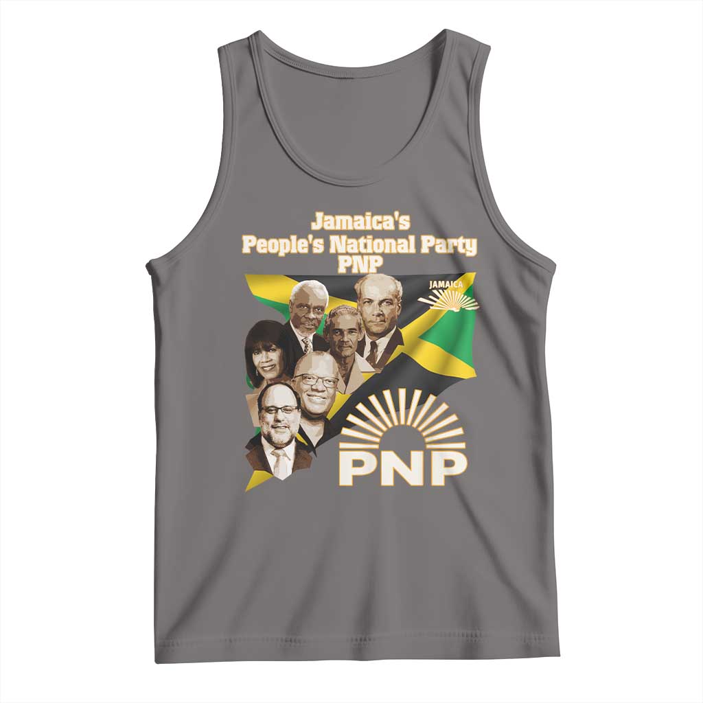 Jamaica People's National Party PNP Supporter Tank Top Patriotic Political Leaders Tribute Jamaican Flag - Wonder Print Shop