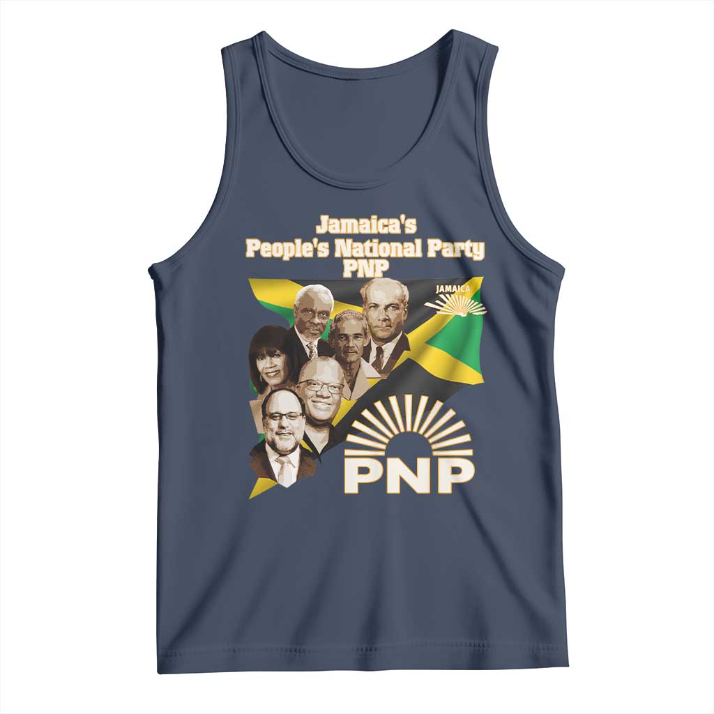 Jamaica People's National Party PNP Supporter Tank Top Patriotic Political Leaders Tribute Jamaican Flag - Wonder Print Shop
