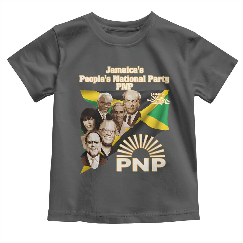 Jamaica People's National Party PNP Supporter Toddler T Shirt Patriotic Political Leaders Tribute Jamaican Flag - Wonder Print Shop