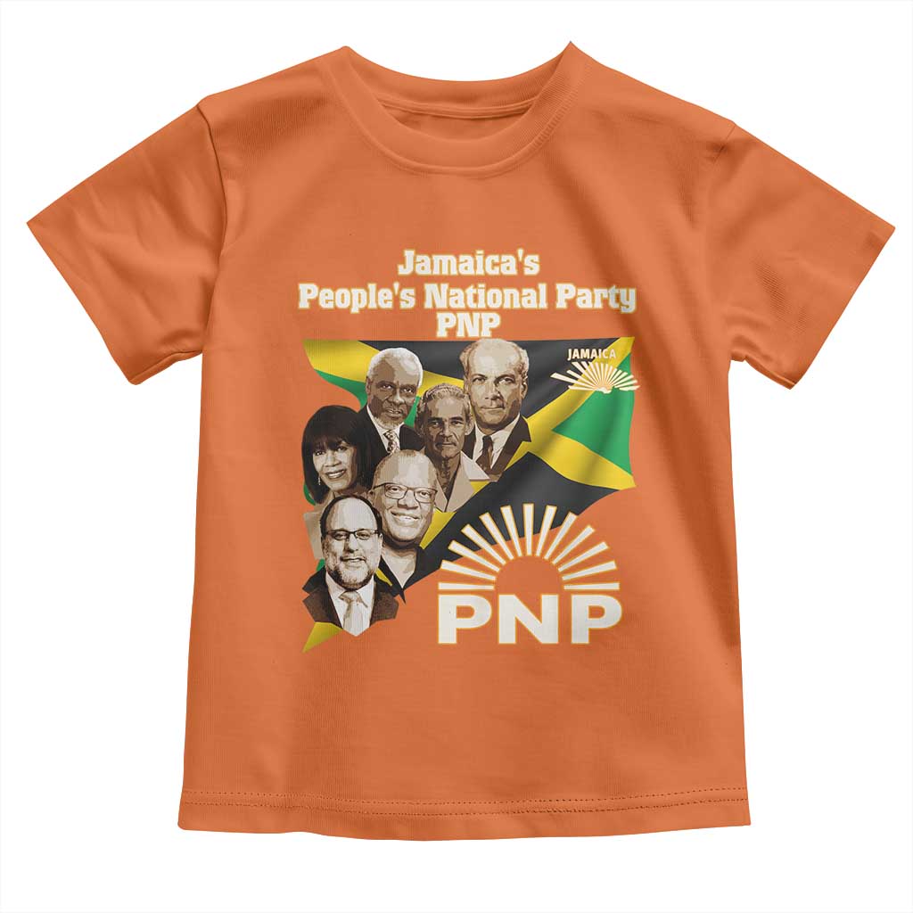 Jamaica People's National Party PNP Supporter Toddler T Shirt Patriotic Political Leaders Tribute Jamaican Flag - Wonder Print Shop