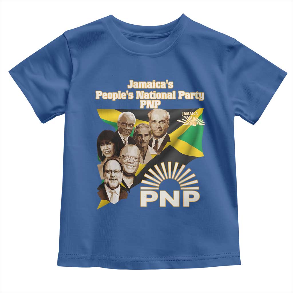 Jamaica People's National Party PNP Supporter Toddler T Shirt Patriotic Political Leaders Tribute Jamaican Flag - Wonder Print Shop