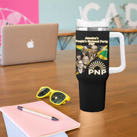 Jamaica People's National Party PNP Supporter Tumbler With Handle Patriotic Political Leaders Tribute Jamaican Flag - Wonder Print Shop