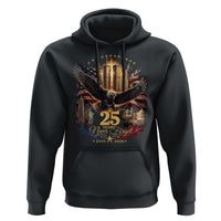 Patriotic American Eagle 9 11 Memorial 25th Anniversary Hoodie 25 Years 2021 2026 Never Forget