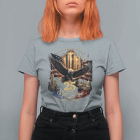 Patriotic American Eagle 9 11 Memorial 25th Anniversary T Shirt For Women 25 Years 2021 2026 Never Forget