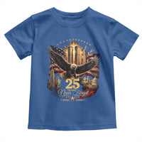 Patriotic American Eagle 9 11 Memorial 25th Anniversary Toddler T Shirt 25 Years 2021 2026 Never Forget