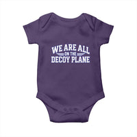 We Are All On The Decoy Plane Theories Aviator Wings Blue Baby Onesie Funny Satirical Meme Conspiracy Commentary