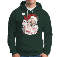 Vintage Christmas Santa Claus Face Xmas Funny Old Fashioned Hoodie - Wonder Print Shop