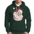 Vintage Christmas Santa Claus Face Xmas Funny Old Fashioned Hoodie - Wonder Print Shop
