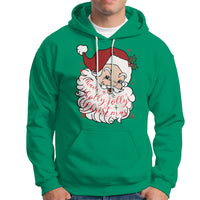 Vintage Christmas Santa Claus Face Xmas Funny Old Fashioned Hoodie - Wonder Print Shop