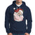 Vintage Christmas Santa Claus Face Xmas Funny Old Fashioned Hoodie - Wonder Print Shop
