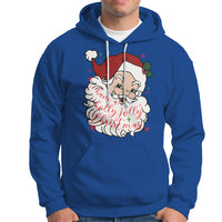Vintage Christmas Santa Claus Face Xmas Funny Old Fashioned Hoodie - Wonder Print Shop