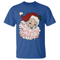 Vintage Christmas Santa Claus Face Xmas Funny Old Fashioned T Shirt - Wonder Print Shop